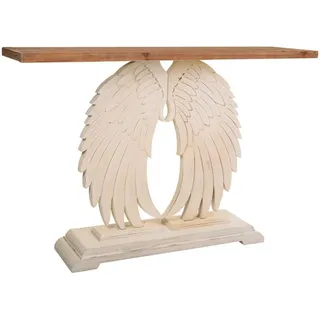 Wanderlust Flurtisch aus Holz, Weiß,150x40x101 , 150x101x40 cm , Wohnzimmer, Wohnzimmertische, Konsolentische