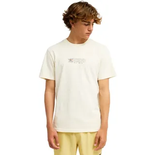 T-Shirt QUIKSILVER "One Piece Wanted", Herren, Gr. S, bone weiß, Obermaterial: 100% Walkfrottier;, Shirts T-Shirt