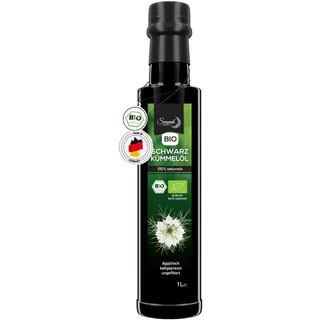Sunnah Shop Bio Schwarzkümmelöl ungefiltert 1L 1000 ml