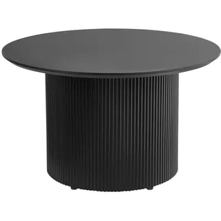 Beliani Couchtisch Schwarz Leona , Holzwerkstoff , Rund , 70x43x70 cm , Wohnzimmer, Wohnzimmertische, Couchtische