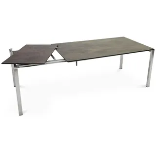 Auszugstisch Etna Edelstahl - 130/180 x 80 cm HPL bluestone