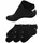 Sneakersocken 6 Paar Schwarz 43-46