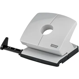 Novus B 220 Papierlocher (20 Blatt, mit Anschlagschiene, Metall/Kunststoff) grau
