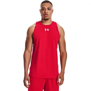 Under Armour Baseline Baumwoll Tanktop Herren 600 red/white/white S