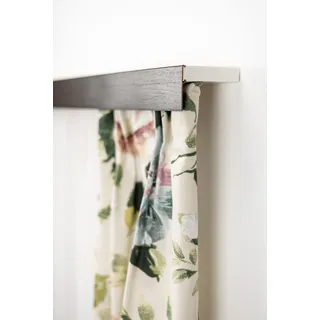 GARESA Gardinenschiene »Kunststoffschiene mit Blende« 2 läufig-läufig Wunschmaßlänge Deckenmontage, verlängerbar, einfache Montage, schlicht, grau