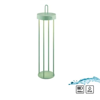 LED Akku Tischlampe IP44 Grün 2700 K Touch Dimmbar Nachttisch Leuchte