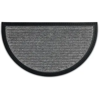 Astra Türmatte Border Star 40 cm x 70 cm halbrund Silber