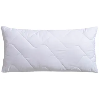 Microfaserkissen FAN "Microfaser kochfest, Kopfkissen ist made in Germany", weiß, B:40cm L:80cm, Bezug: 100% Polyester. Füllung: 100% Polyester, Kopfkissen, Microfaserkissen, Kissen 40x80 cm, 80x80 cm, allergiker geeignet (Hausstauballergiker)