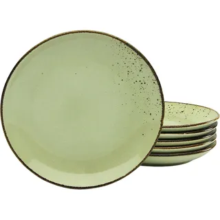 CreaTable Dessertteller 21 cm grün 6er Set