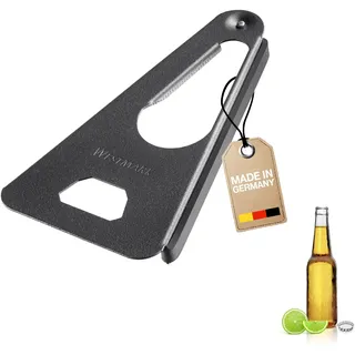 Westmark Universalöffner Twist Black Edition – Flaschenöffner & Deckelöffner für Schraubgläser, Drehverschlüsse & Flaschen – Anthrazit, 17 x 9,8 cm
