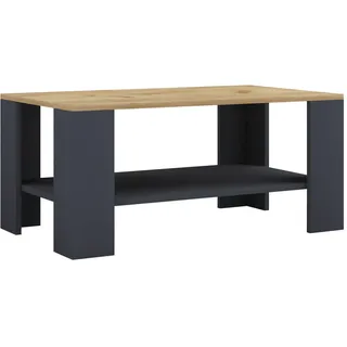 Mid.you Couchtisch , Anthrazit , Holzwerkstoff , rechteckig , eckig , 53x41x90 cm , Stauraum, offenes Fach, einfacher Aufbau , Wohnzimmer, Wohnzimmertische, Couchtische, Couchtische eckig