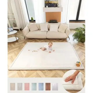 Hakuna Matte Wolkenweiche Spielmatte Baby 200x150x2,5cm, grau – Teppich für Kinderzimmer mit hochwertigem Memory-Schaum – Krabbelmatte Baby mit Rutschfester Unterseite – Krabbeldecke, Tatami Matte
