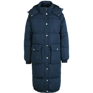 Kurzmantel OXMO "Kurzmantel OXAlba", Damen, Gr. L, blau (marineblaus), Obermaterial: 100% Polyester PES., Mäntel Kurzmantel