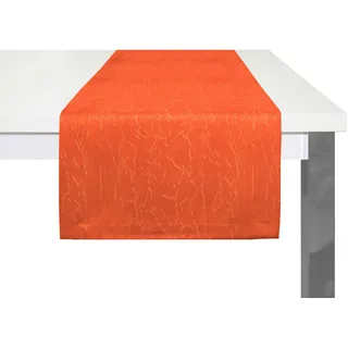 Tischläufer WIRTH "Lahnstein" Gr. 1, orange (terrakotta), B:40cm L:150cm, Polyester, Tischdecken, Tischläufer