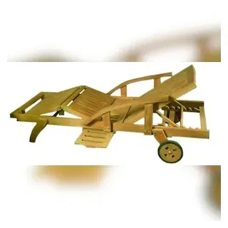 Lex Teak Gartenliege 200 x 65 x 33 cm Braun