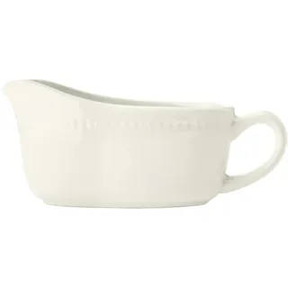 Mikasa Cranborne Steingut Soßenkanne, Creme, 300ml Soßenkanne für Soße, Saucen und Pudding - perfekt für das Sonntagsessen, spülmaschinen- und mikrowellenfest