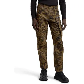 G-STAR Herren Rovic Zip 3D Regular Tapered Hose, Mehrfarben (Shadow Olive Island camo D02190-D553-G739), 32W / 32L