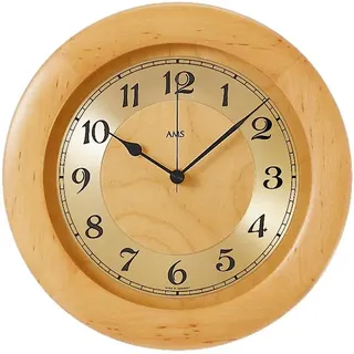 AMS Funk-Wanduhr 28,0 cm 5809-16 Schwarz