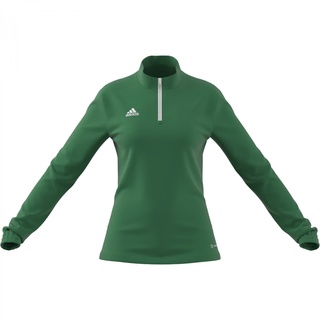 adidas Women's ENT22 TR TOP W Sweatshirt, Team Green/White, L