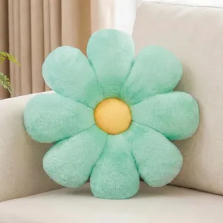 Aryan Bodenkissen, Blumenkissen, niedliches Bodenkissen, adrettes Raumdekorkissen für Schlafzimmer, Sofa, Couch, 38 cm (Grün)
