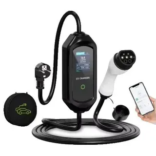 Tragbares Auto-Ladegerät, WiFi-Steuerung, Einstellbarer Strom, 5M Typ 2, Typ2-a