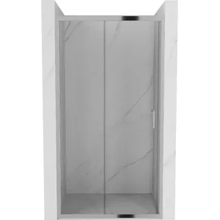 Mexen Apia ausziehbare Duschtür 115 cm, Transparent, Chrom - 845-115-000-01-00 - Transparent, Silber