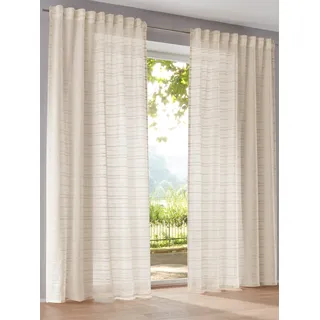 heine home Gardine Multifunktionsband 1 Stk. tlg., beige, sanftes weiß
