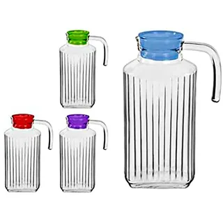 CM 157016 Wasserkrug für Kühlschrank, bunte Deckel, 1,8 l, mehrfarbig