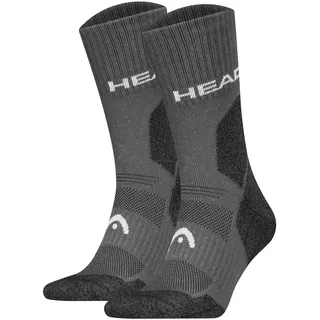 Head Kurzsocken "Socken Hiking All Climates Crew 2P 2er Pack", grau