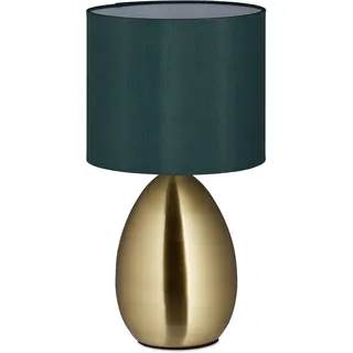 Relaxdays Tischlampe Grün 2 St.