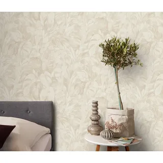 Vliestapete ERISMANN "Vliestapete DELICIOSA", beige (creme), B:0,53m H:0,09m L:10,05m, Vlies, Tapeten, Vliestapete, Phthalate frei