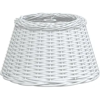 vidaXL Lampenschirm Weiß Ø50x30 cm Korbweide - Weiß