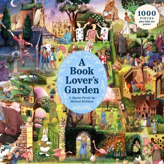 A Book Lover's Garden: A 1000-Piece Jigsaw Puzzle by Michael Kirkham
