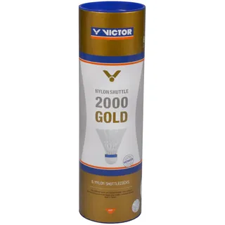 Victor Badmintonball Shuttle 2000 Gold/Weiß/Blau