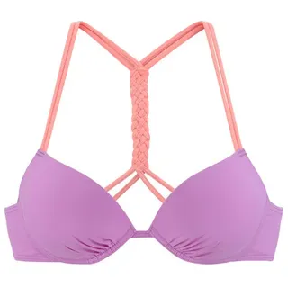VENICE BEACH Push-Up-Bikini-Top Damen lila Gr.32 Cup A