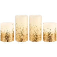 Bild Golden Glitter Candle LED-Kerze 4er Set
