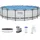 Steel Pro Max 549 x 122 cm inkl. Filterpumpe, Boden-Schutzplane, Abdeckplane, Poolleiter, Reparaturset