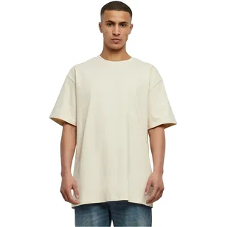 Urban Classics Herren Heavy Oversized Tee – Weites T-Shirt im Oversize Fit aus Baumwolle, schweres Jersey Shirt für Streetwear, Freizeit & entspannte Outfits,Whitesand,XS