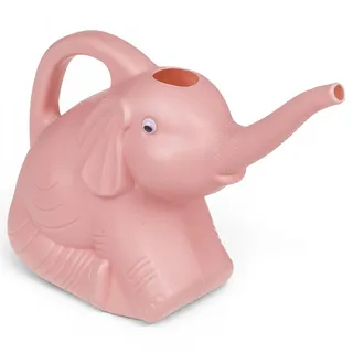 MIJOMA Gießkanne Elefant – 2 Liter, Kinderfreundliches Design, 29 x 11 x 20 cm, Perfekt für Garten & Balkon (Rosa)