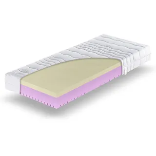 Betten-ABC Visco-50 – 7-Zonen-Visco-Kaltschaummatratze mit Exclusiv-Cool Life® Bezug - 180x200