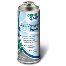 GREEN CLEAN G-2041 Air und Vacuum Power 400ml Airduster für Dusting Tools weiß, Reinigungs Spray Cleaner | Druckluftreiniger Für Die Reinigung Von Tastatur, Computer, Kamera, Handy