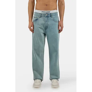 PEGADOR Loose-fit-Jeans "Baltra Baggy Jeans" Baumwolle, loose fit, washed light blau