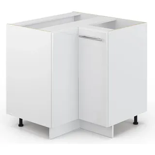 Vicco Eckunterschrank Fame-Line 80,5 x 82 x 51,6 cm Weiß