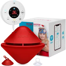 Lifebuoy 2.0 BCone Schwimmbad-Sicherheitsalarmsystem. Lauter Alarm sowohl für den Pool als auch für das Haus.