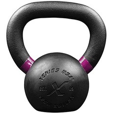 Xenios Unisex – Erwachsene gummiert Kettlebell, Schwarz, Einheitsgröße