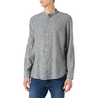 camel active Herren 409123/7S37 Hemd, Olive Brown, M