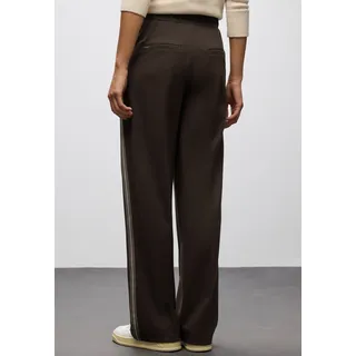 STREET ONE Stoffhose mit Galonstreifen und aus Viskose mit Elasthan