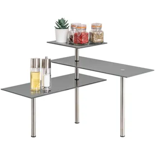 bremermann Eckregal 42 x 35 x 42 cm Grau