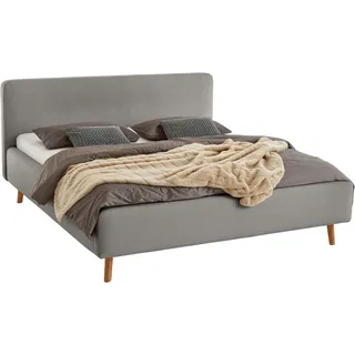 Meise Möbel meise.möbel Polsterbett Mattis 160 x 200 cm Stoff Ash