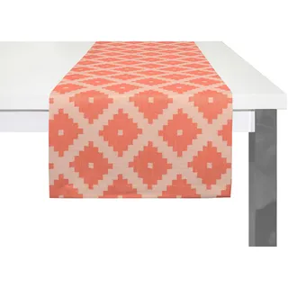 Tischläufer ADAM "Maroccan Shiraz" Gr. 1, orange, B:50cm L:150cm, Bio-Baumwolle, Tischdecken, Tischläufer